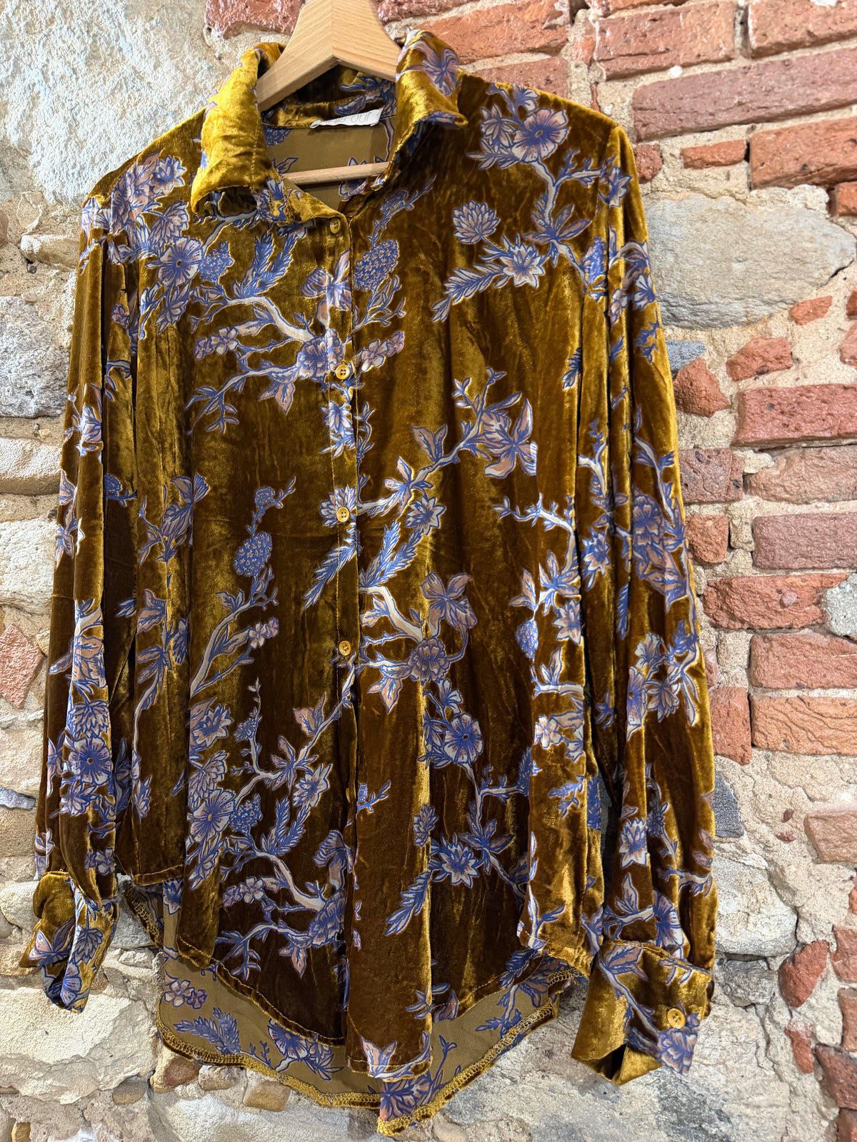 Camicia Brocante green