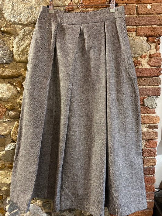 Gonna Domitilla spigata beige