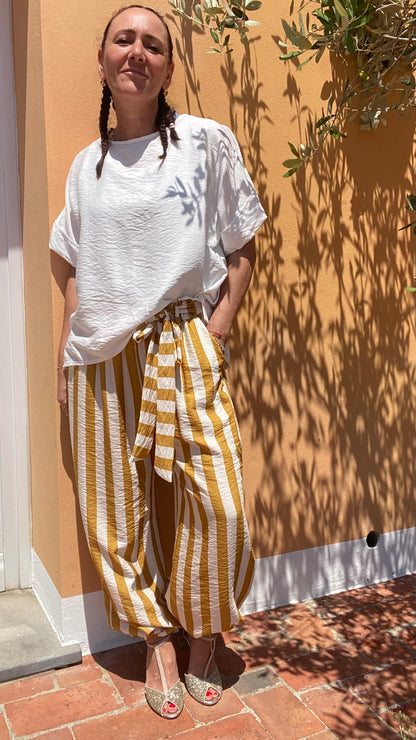 Blusa Dafne viscosa latte