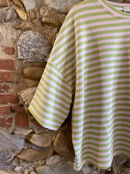 T-shirt Polly verde rosa