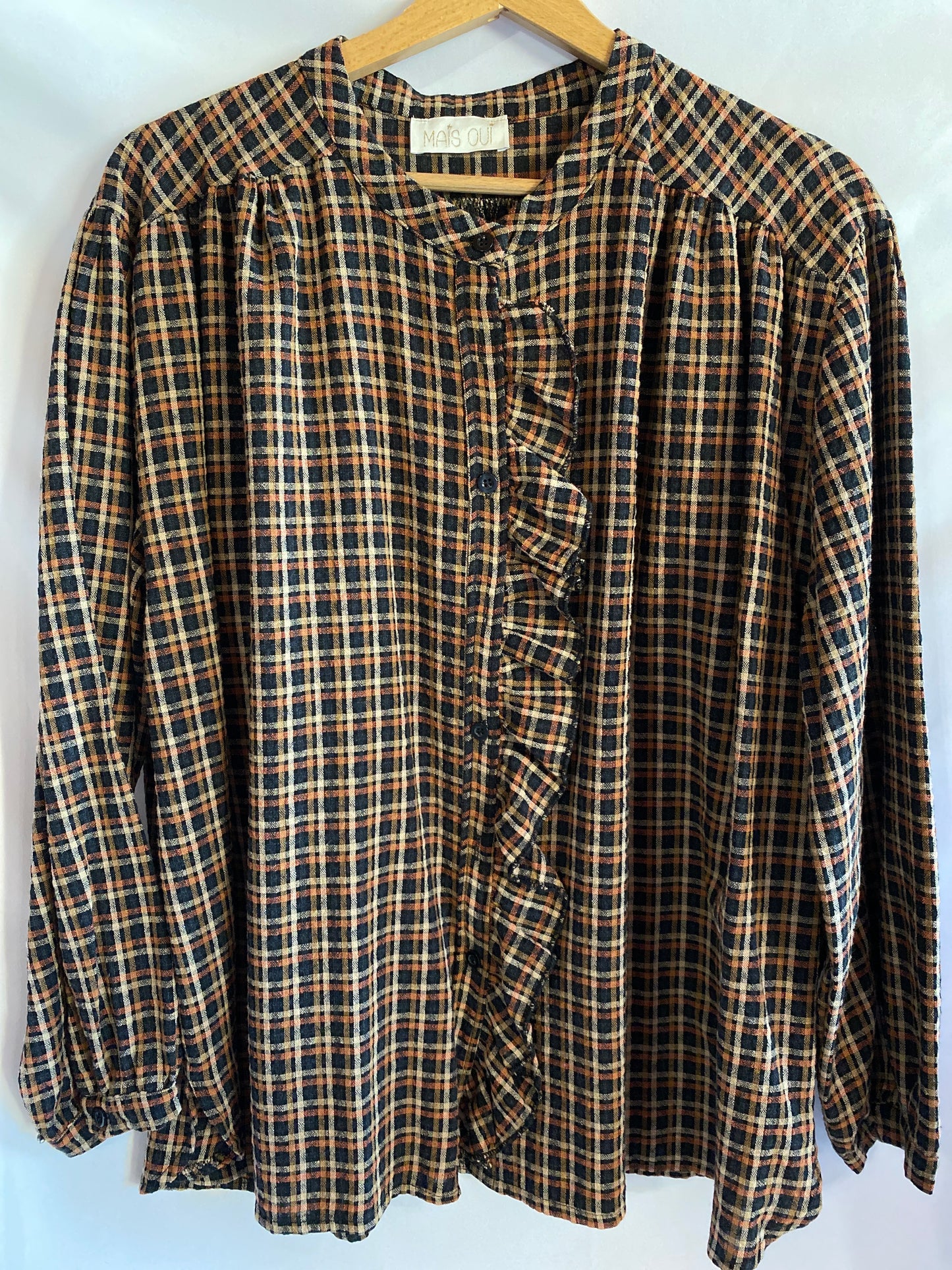 Camicia Country check orange