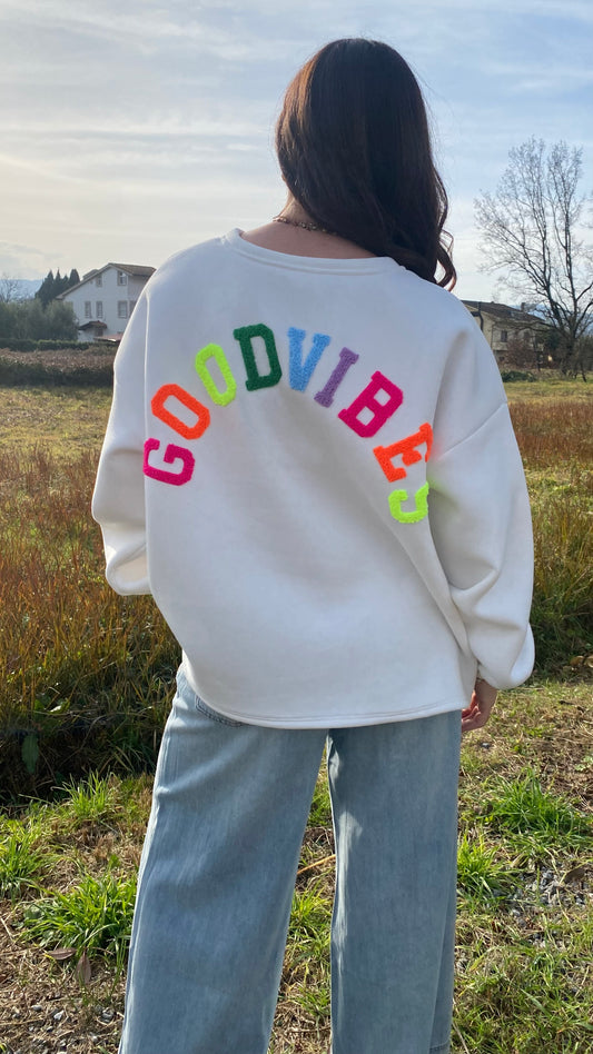 Felpa Goodvibes milk