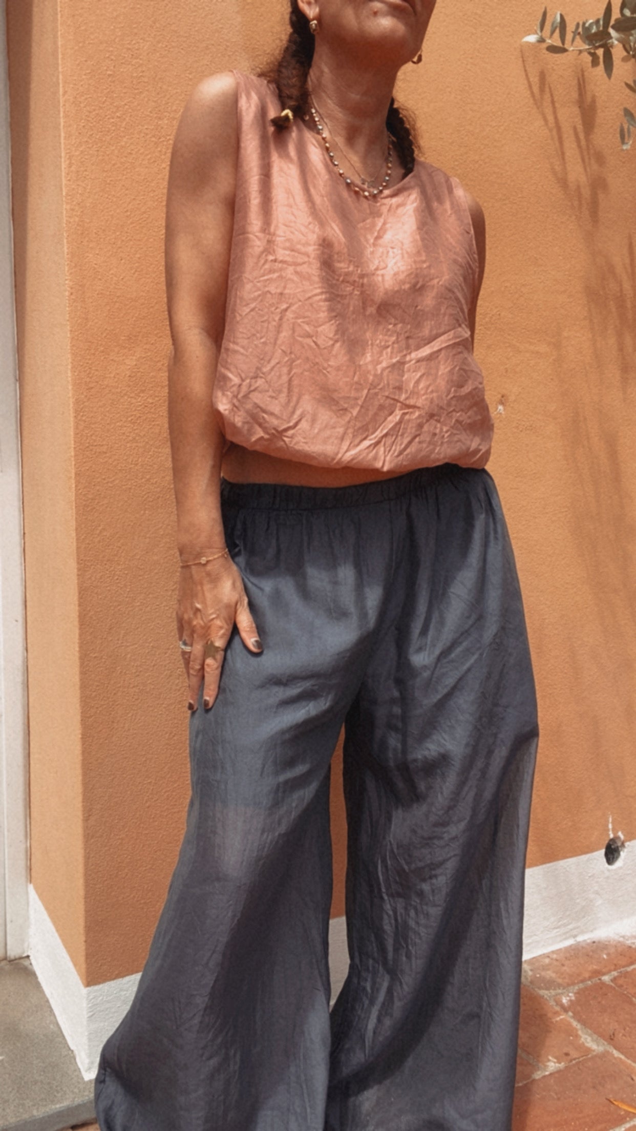 Top Mykonos colore soft apricot