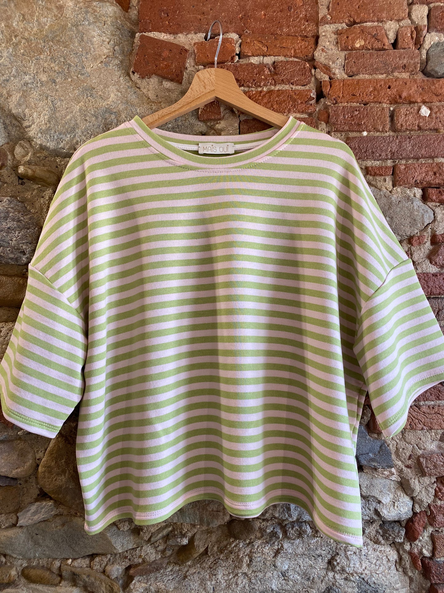 T-shirt Polly verde rosa