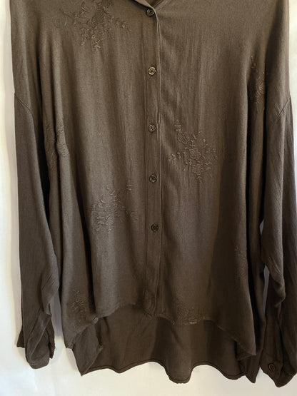 Camicia Flora chocolate