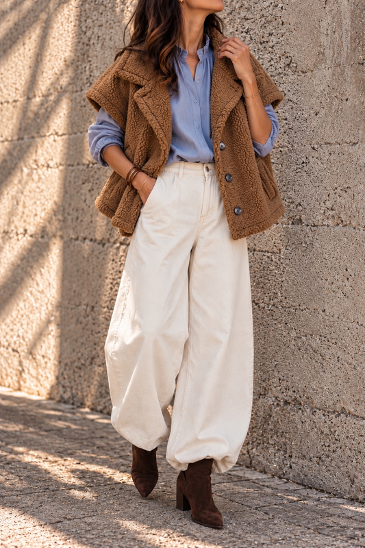 Gilet Dusty caramello