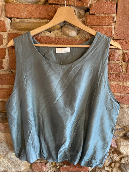 Top Mykonos colore sage green