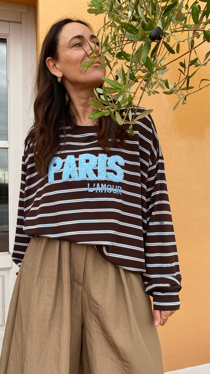 Maglia Jaele riga azzurra