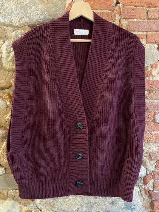Gilèt Max burgundy