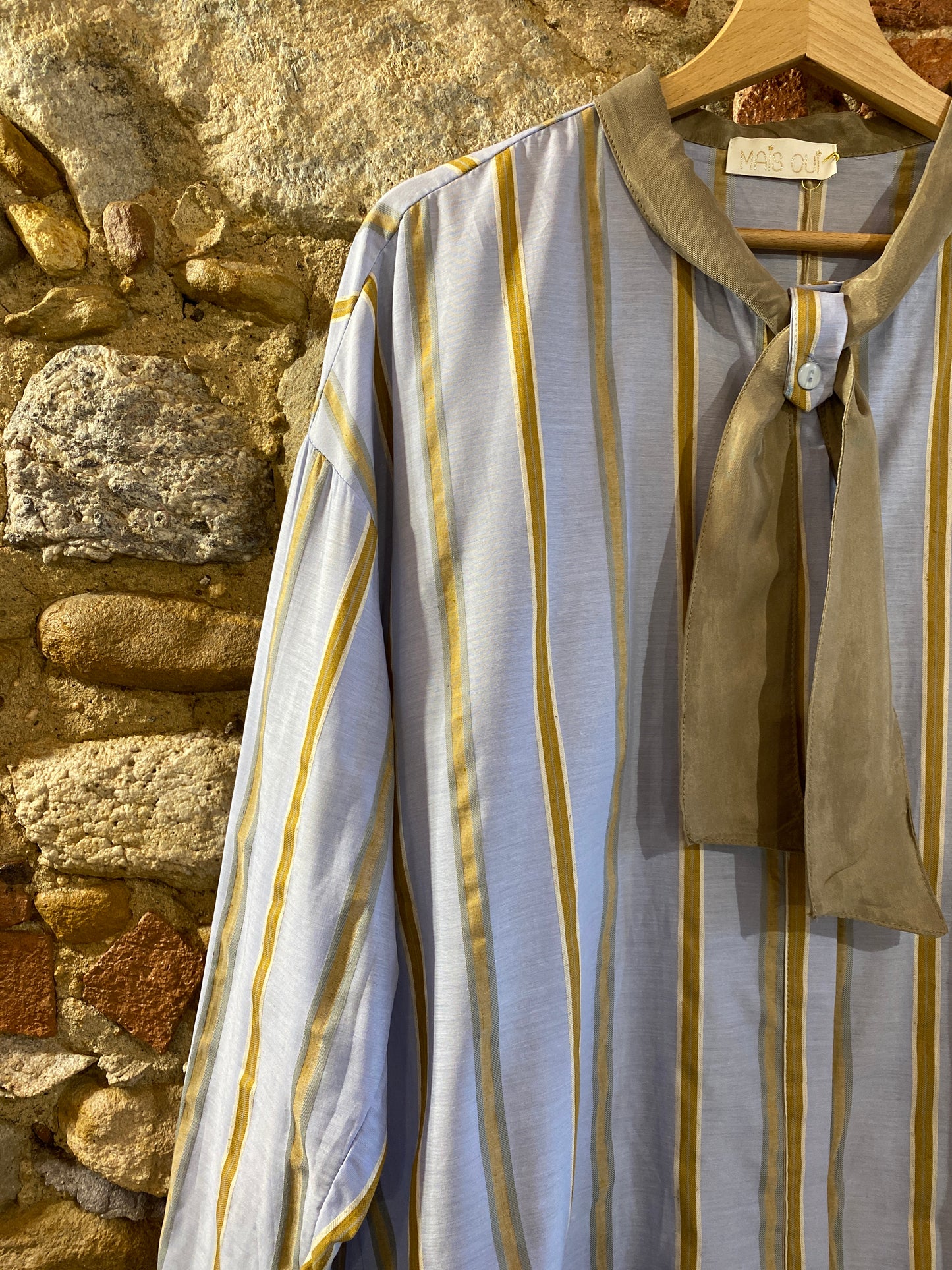 Camicia Karima azzurro camel