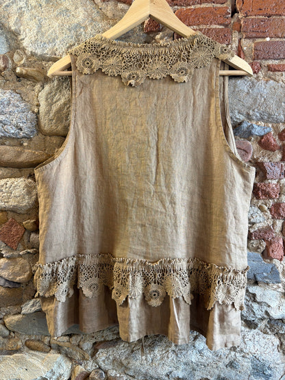 Gilet Monique caramel
