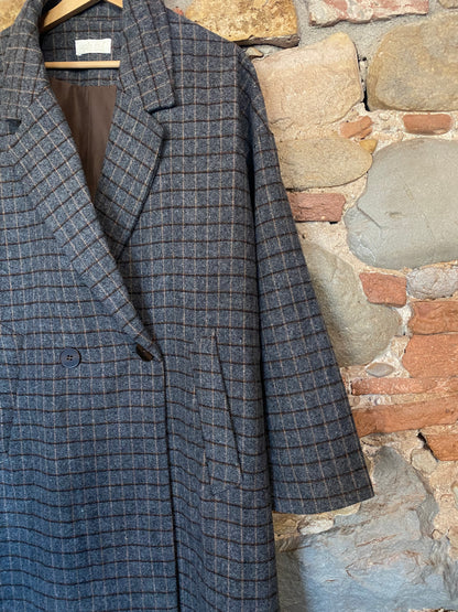 Cappotto Maxi check