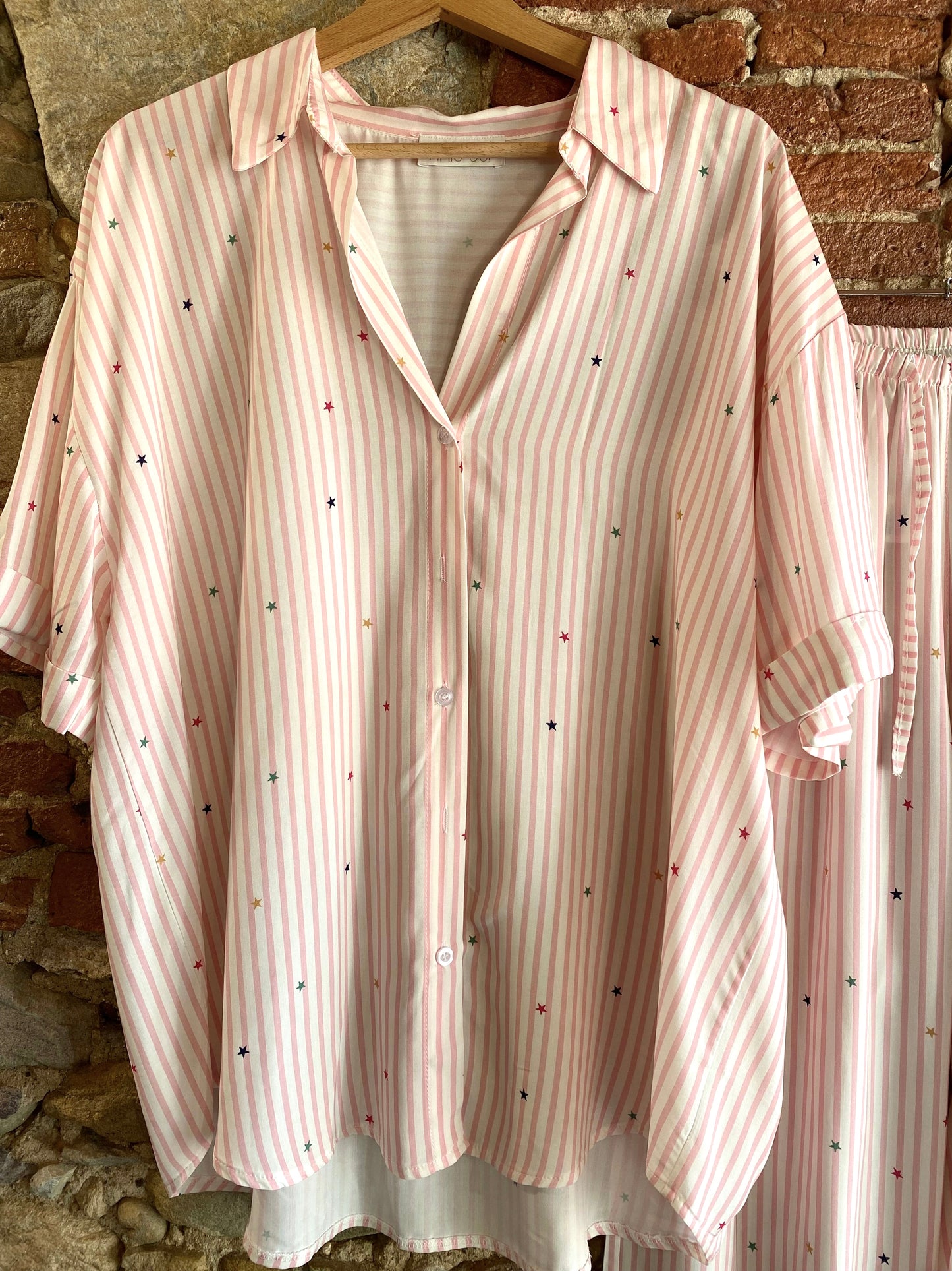 Completo pigiama Costellazione rosa