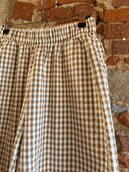 Pantalone Check Beige