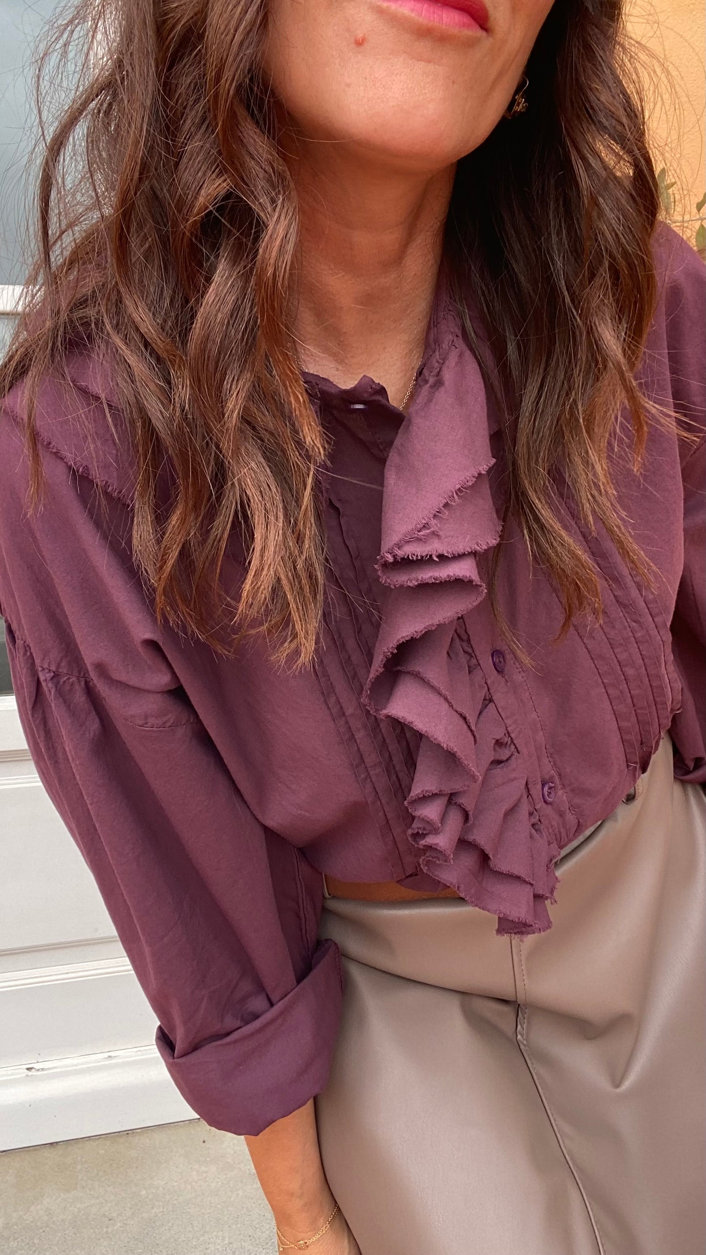 Camicia Adelina prune