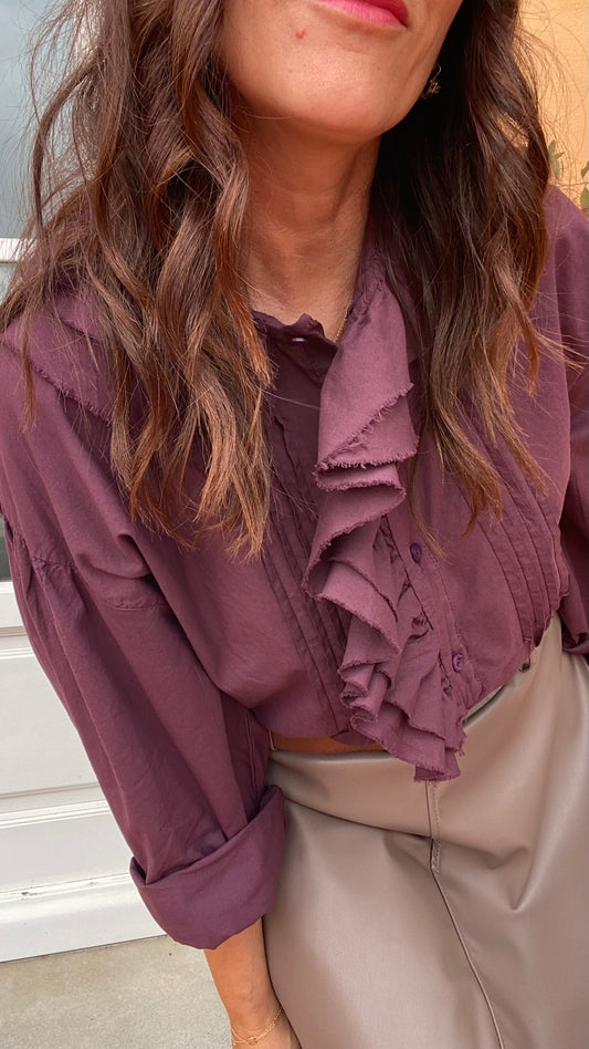 Camicia Adelina prune