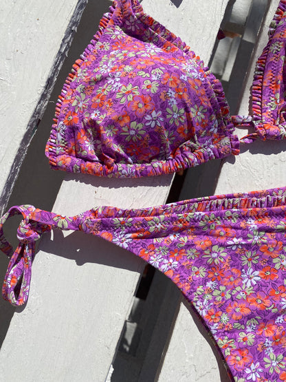 Bikini Saint-Tropez purple flowers