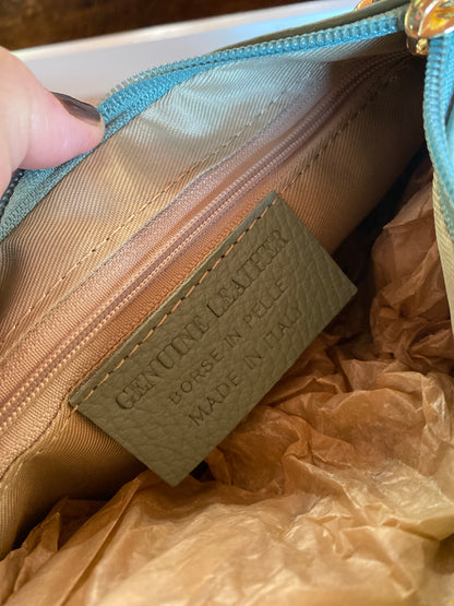 Pochette Mimì in pelle mint