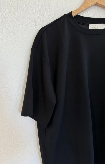 T-shirt Camelia nera