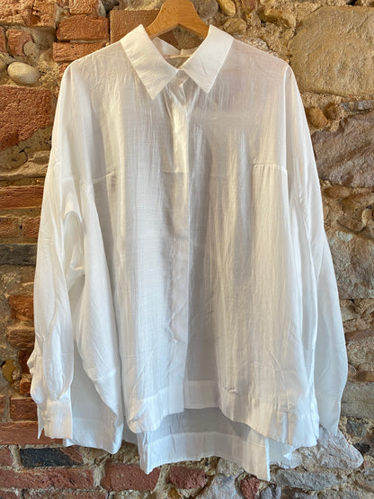 Camicia Apple in viscosa bianco