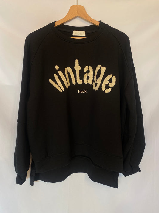 Felpa Vintage black
