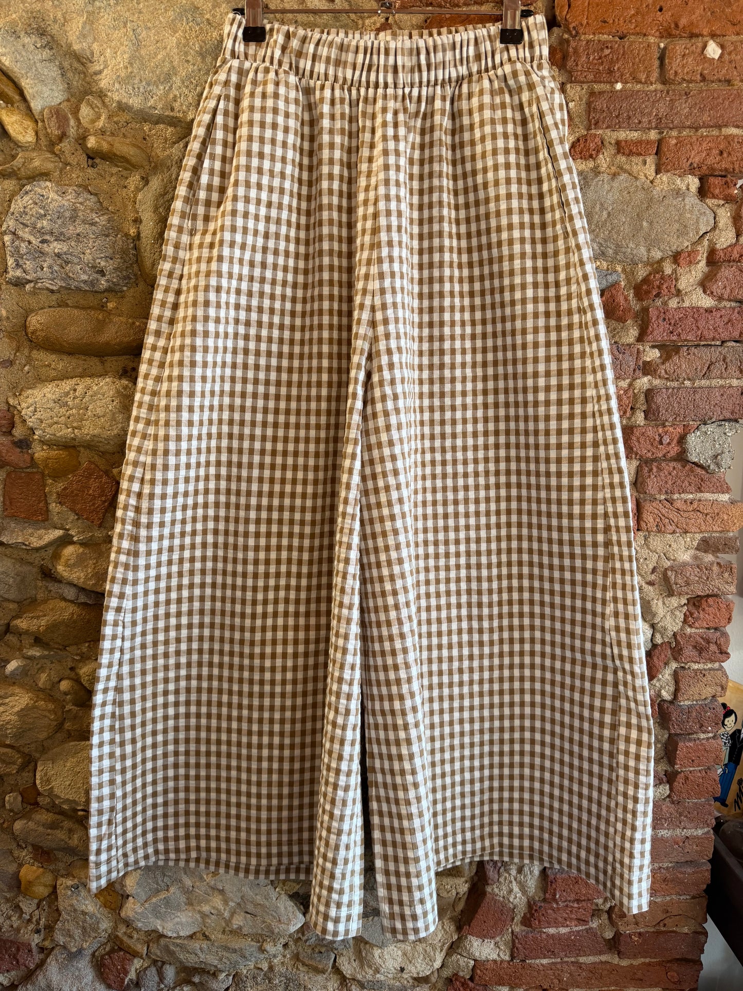 Pantalone Check Beige