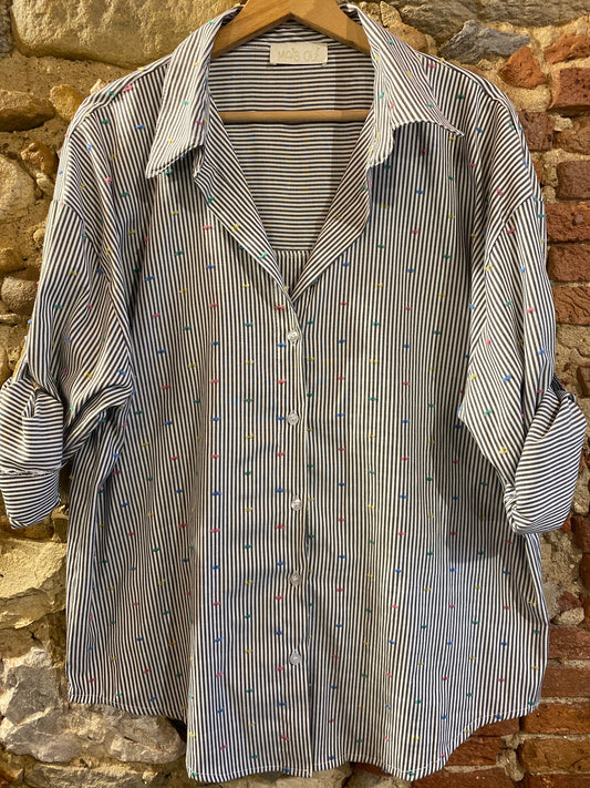 Camicia Lucky riga carbone