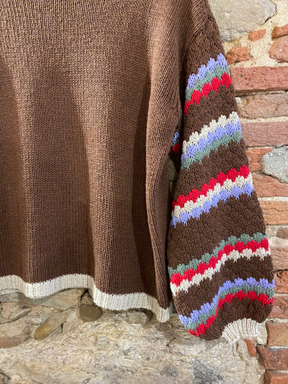 Maglia Folk choco
