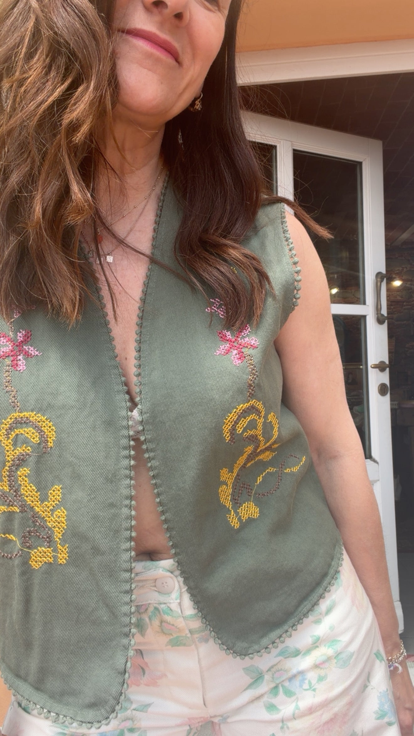 Gilet Luby green