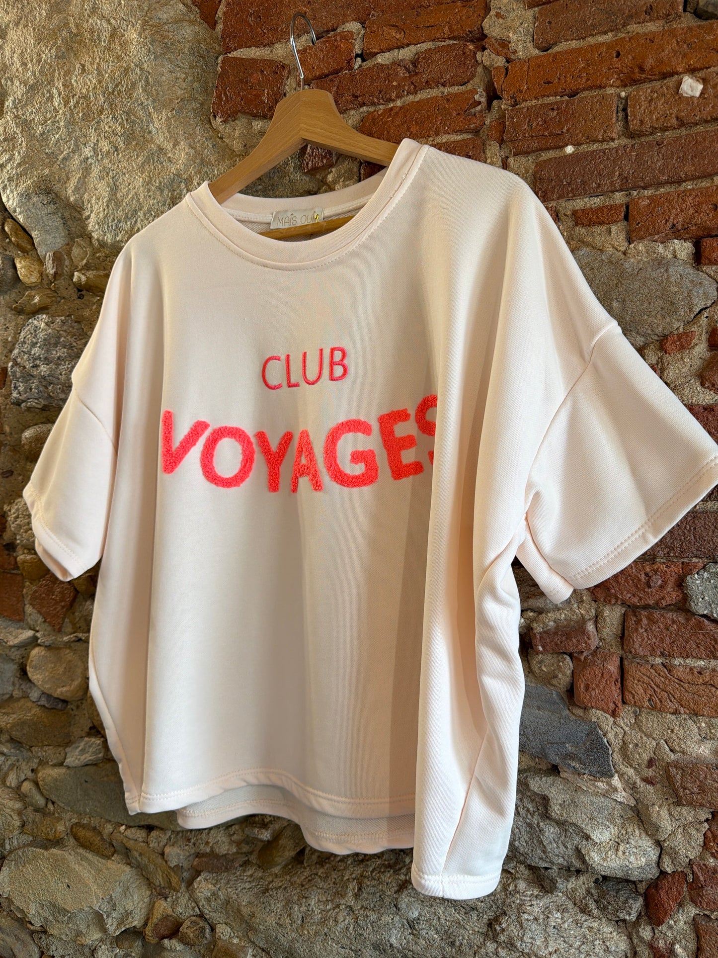 Felpa CLUB Voyages cipria
