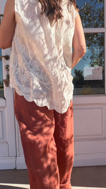 Pantalone Philip Lino Paprika