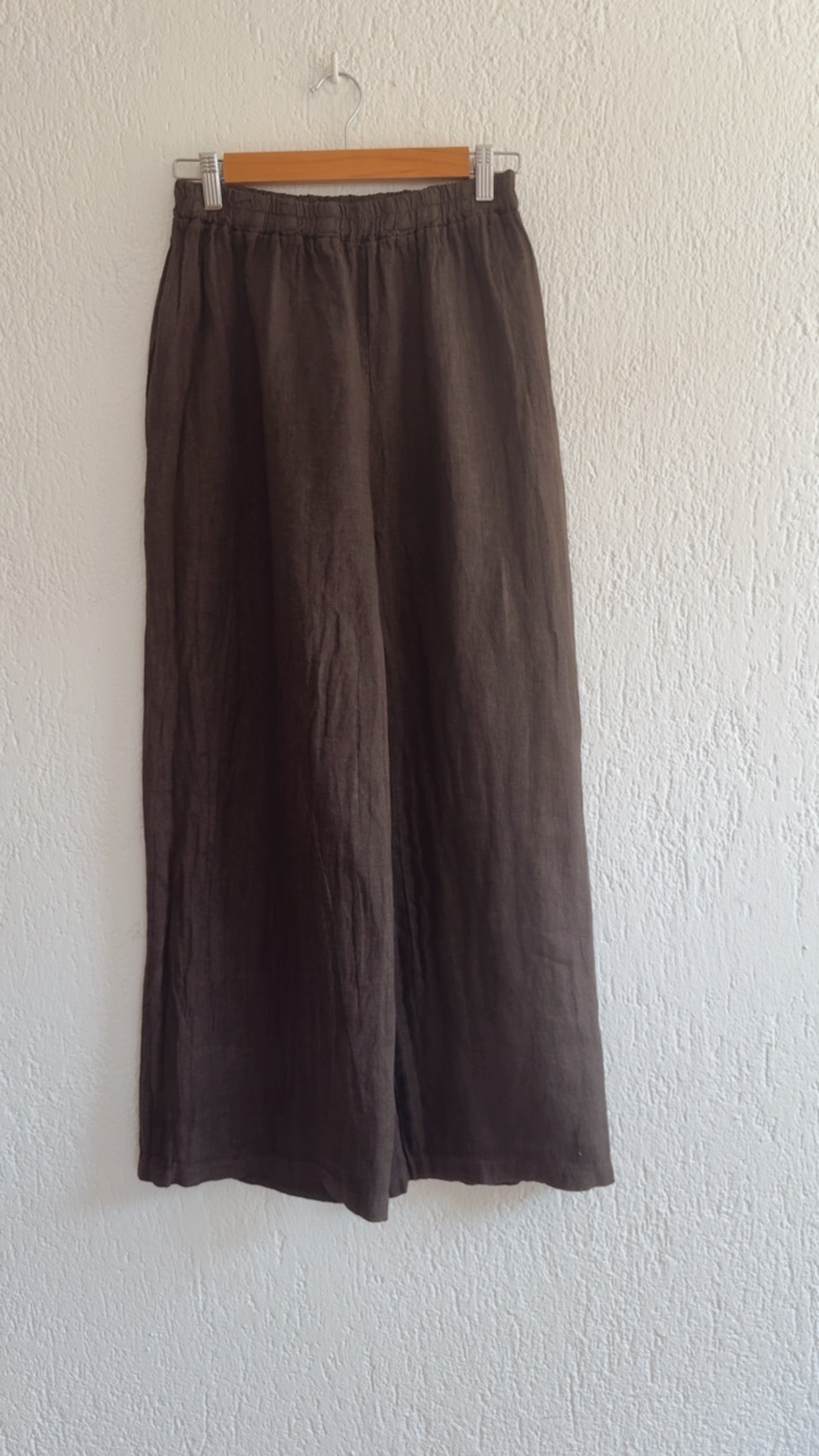 Pantalone lino Paloma new choco