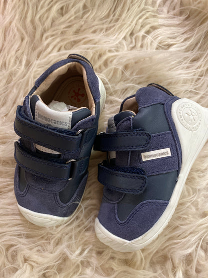 Sneakers in pelle blu