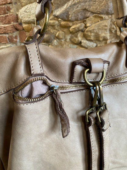 Zaino Jordan pelle taupe