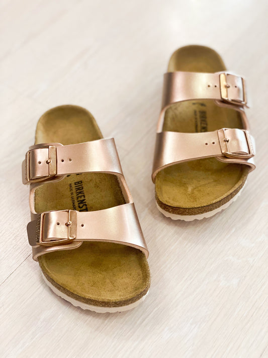 BIRKENSTOCK Arizona ciabattina electric metallic copper