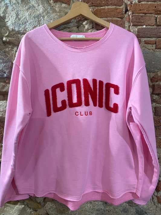 Felpa Iconic club rosa bubble