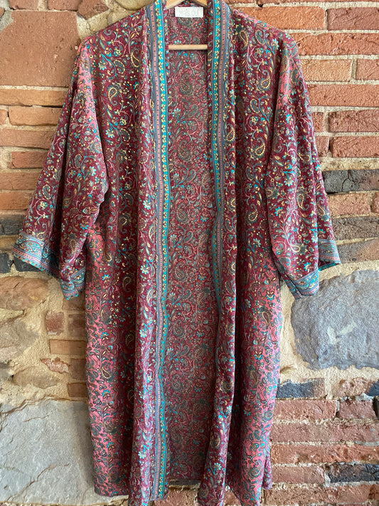 Kimono India lampone