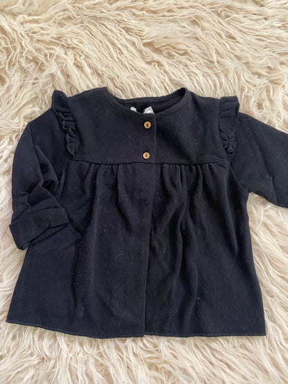 Cardigan cotone colore nero