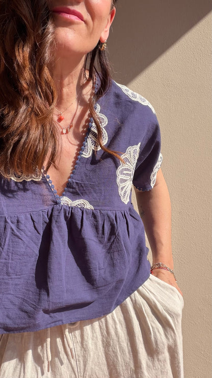 Blusa Cindy blu