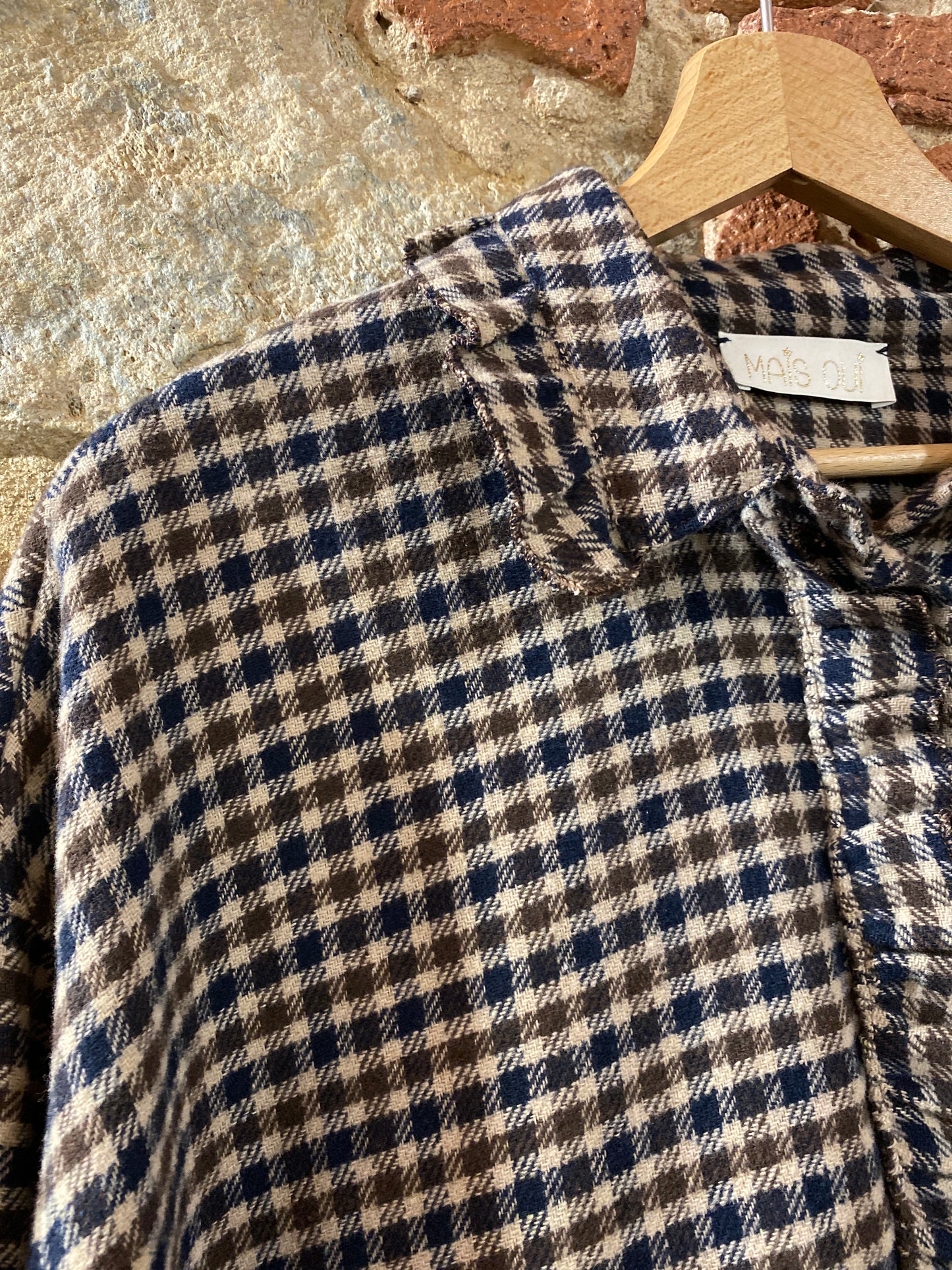 Camicia Roxy check navy choco