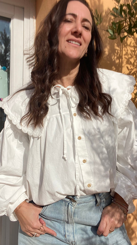 Blusa Pretty colore bianco