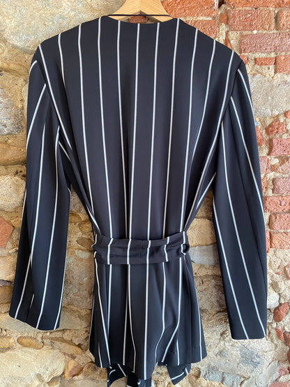 Blazer Gessy nero bianco