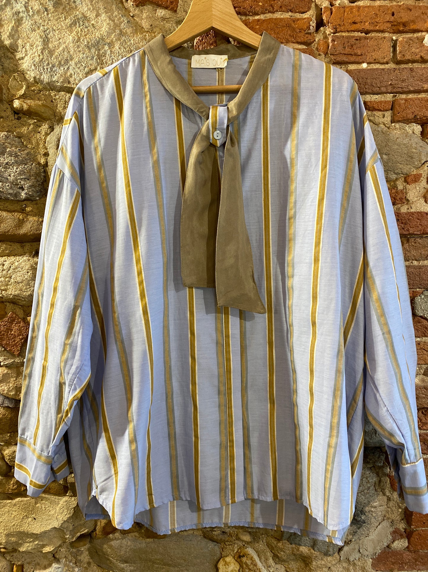 Camicia Karima azzurro camel