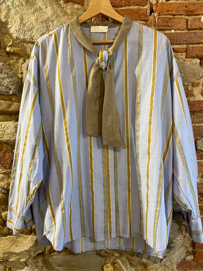 Camicia Karima azzurro camel
