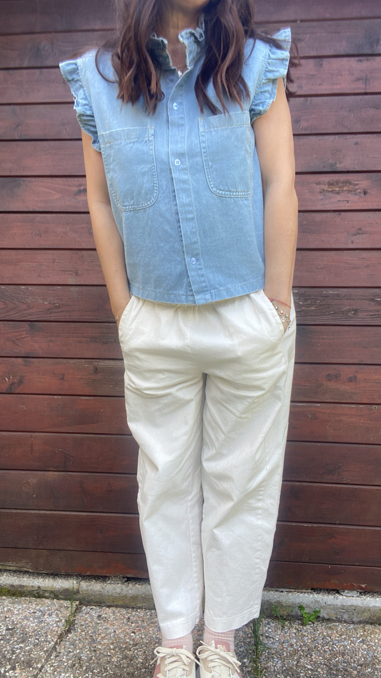 Camicina Asia denim chiara