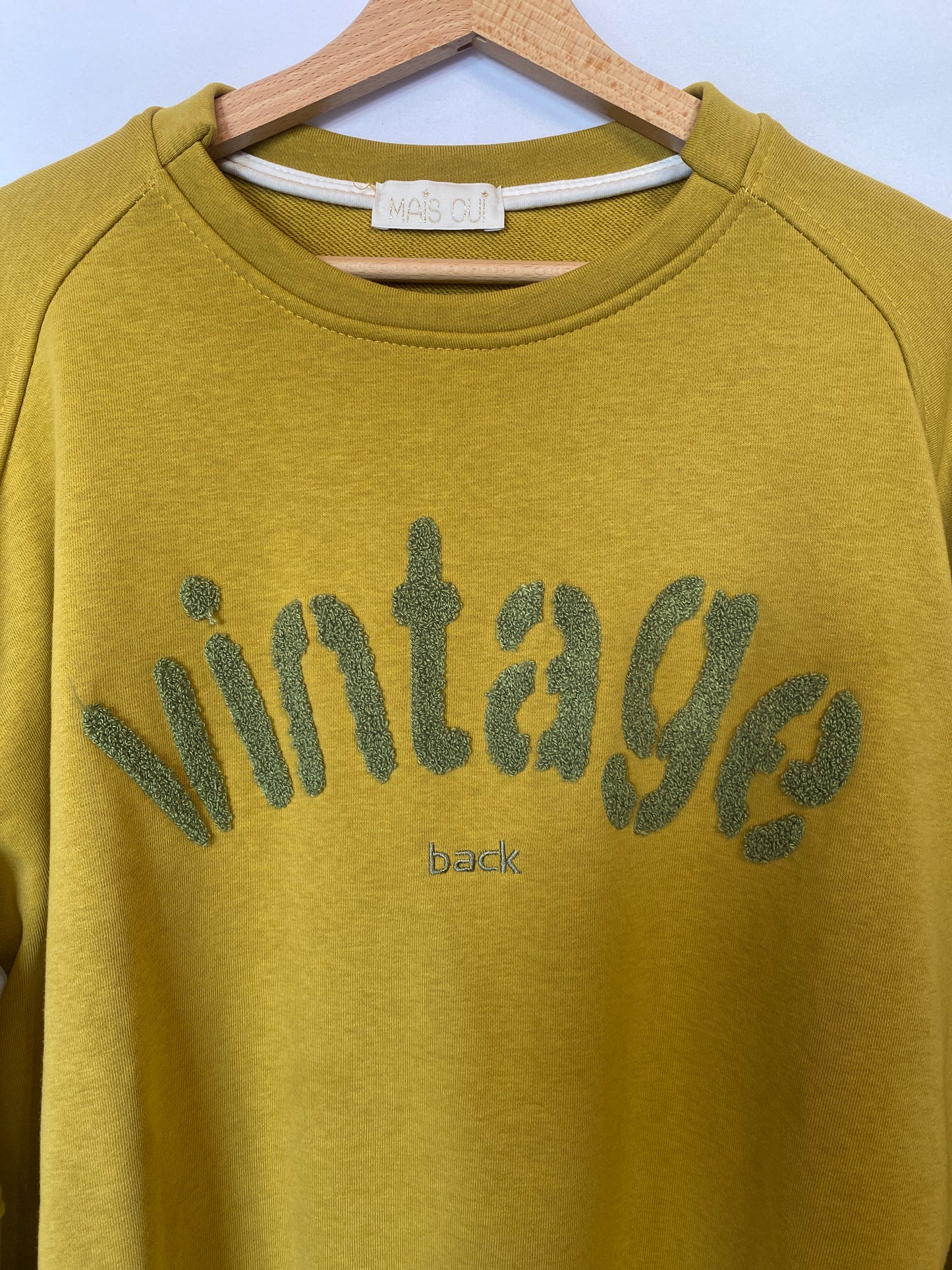 Felpa Vintage verde oliva