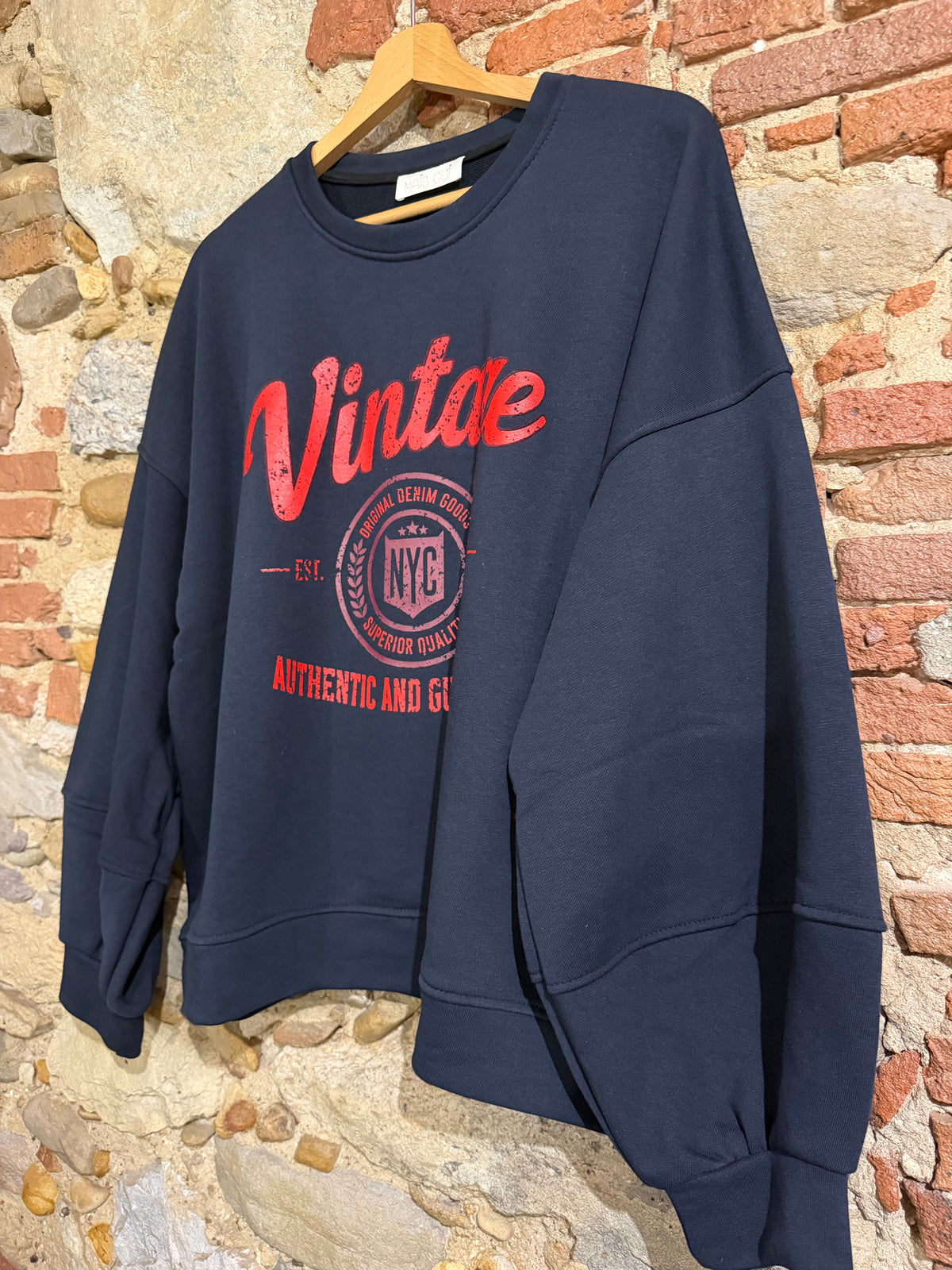 Felpa Vintage Navy