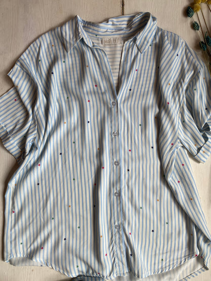 Completo pigiama Costellazione azzurro