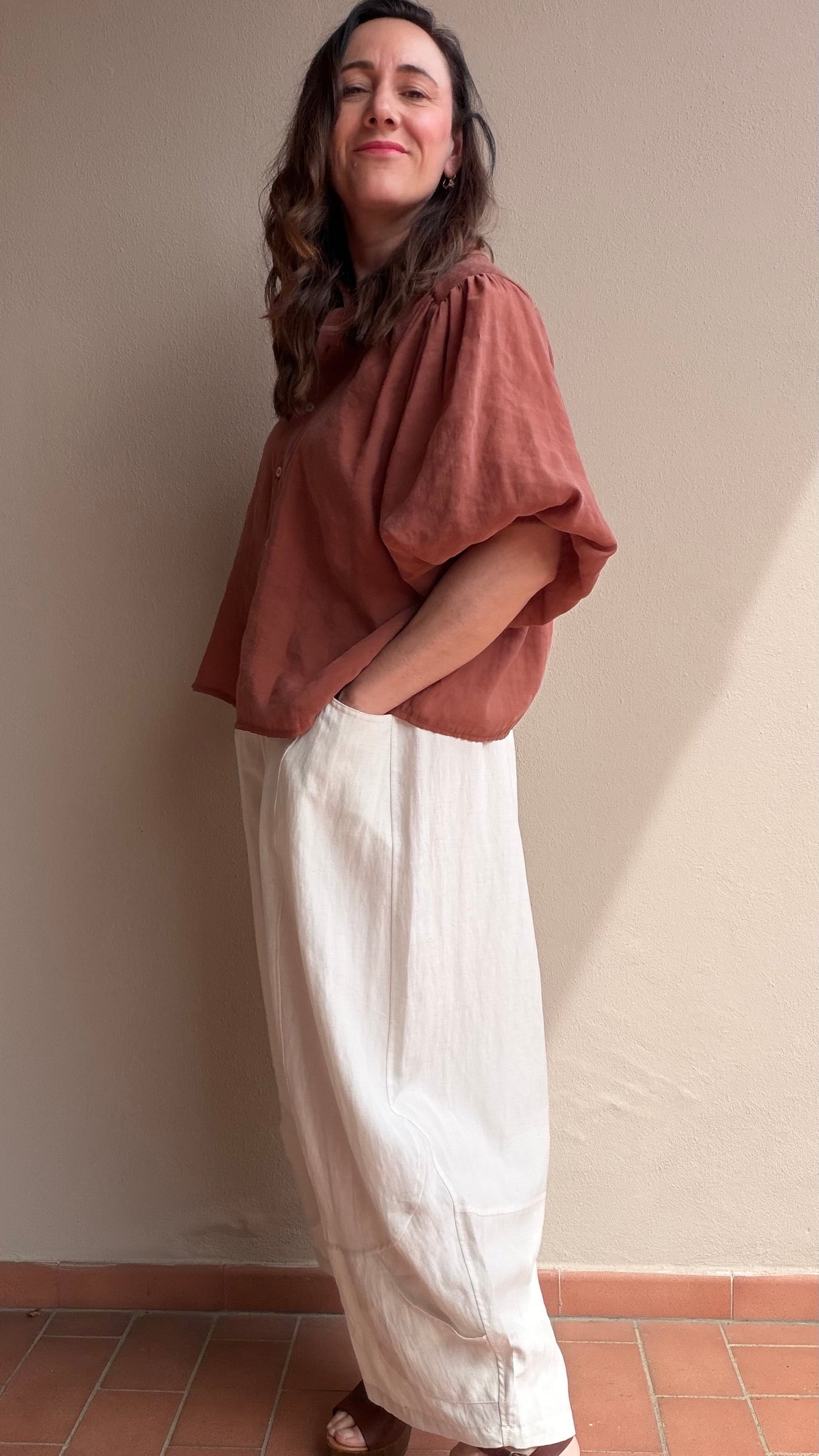 Camicia Delice terracotta