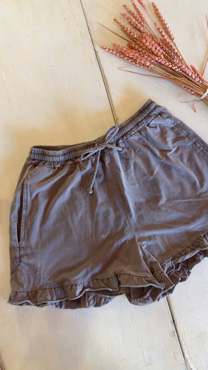Pantaloncino Simon choco delavè